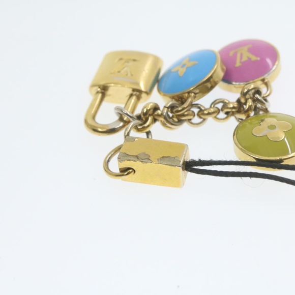 LOUIS VUITTON Monogram Pastille Charm Gold Tone Multicolor M65388 LV Auth am700g - Picture 5 of 6